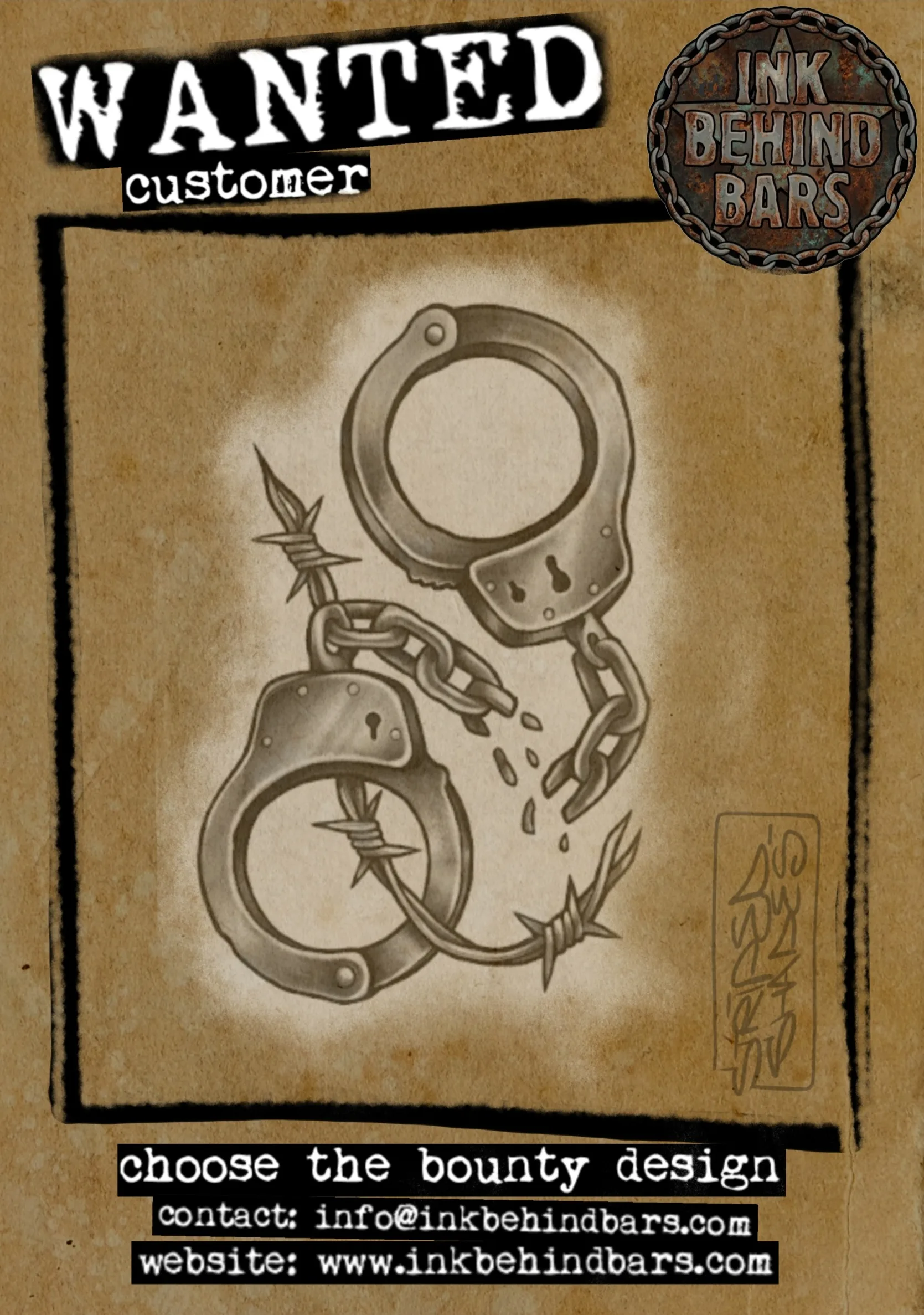 Broken Handcuffs with Barbed Wire, by striped_shades