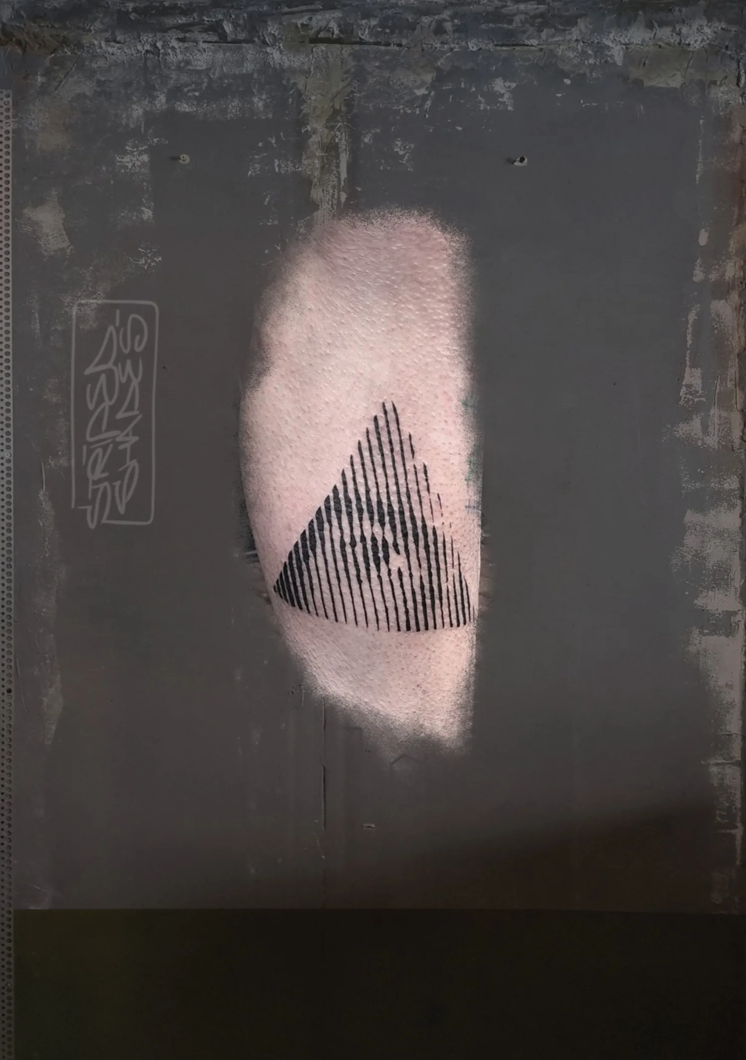 Abstract Triangle Linework Tattoo, by striped_shades