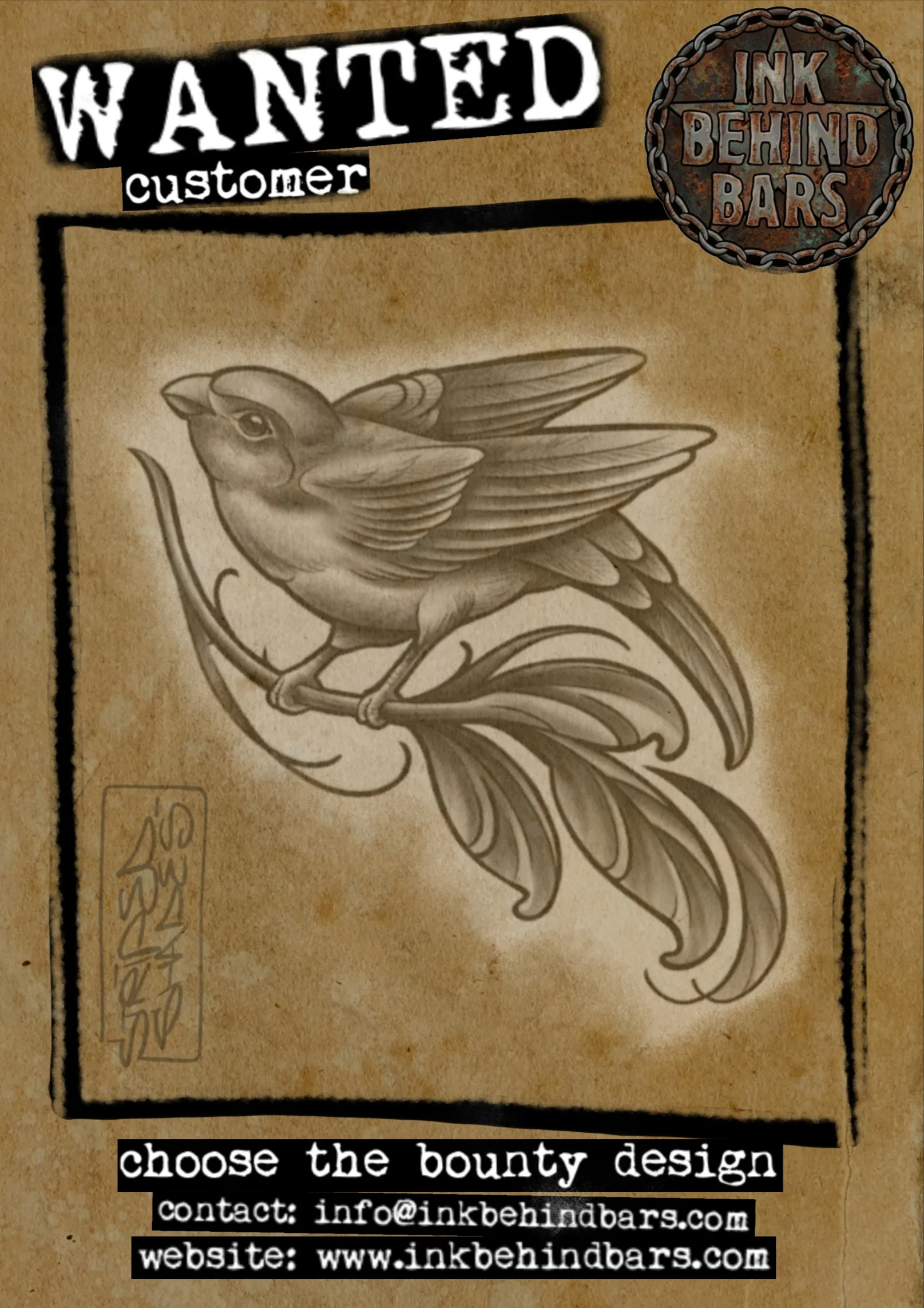 Perched Songbird with Long Tail Feathers, by striped_shades