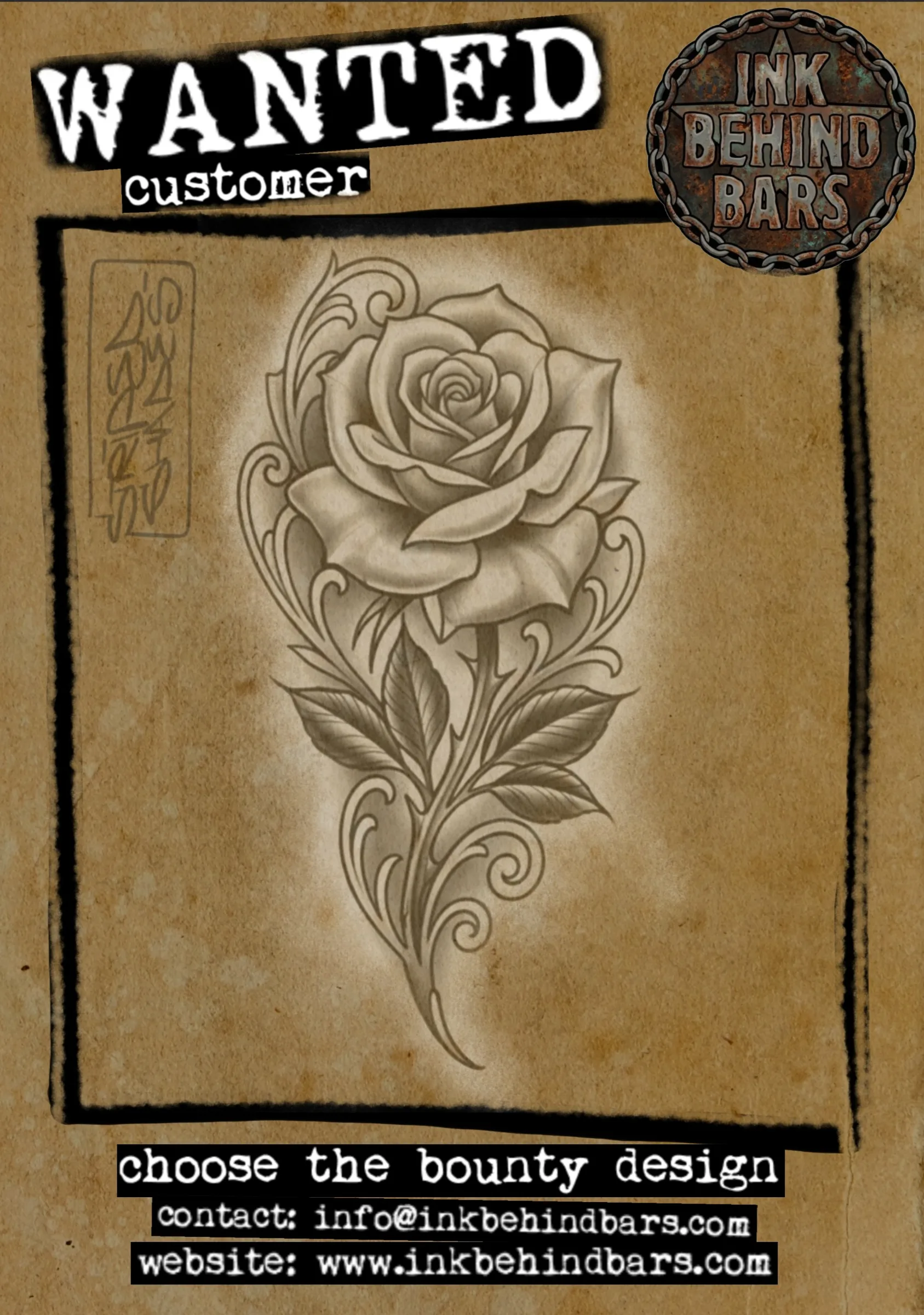 Shaded Rose with Filigree Ornament, by striped_shades