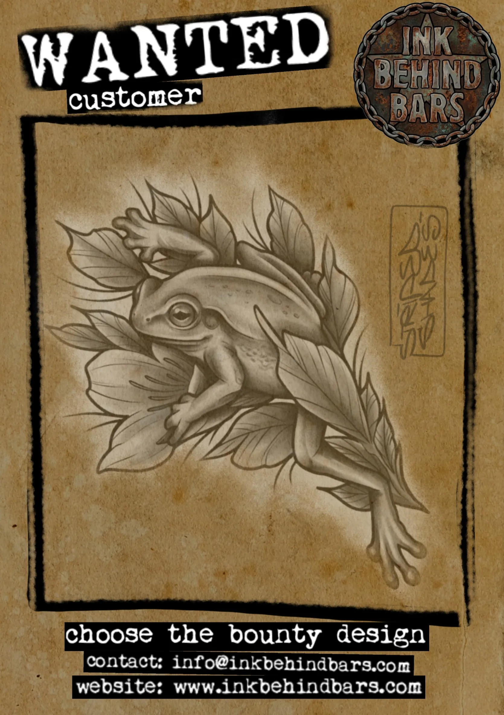 Tree Frog on Leaves, Black and Grey Shaded Design, by striped_shades
